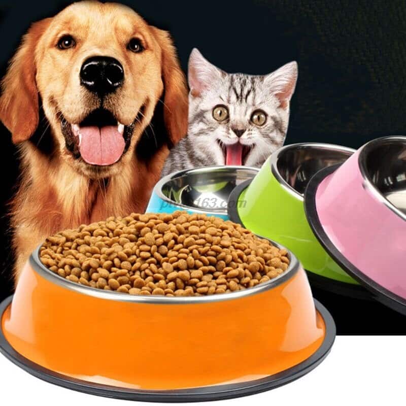 קערות מזון לכלבים וחתולים.